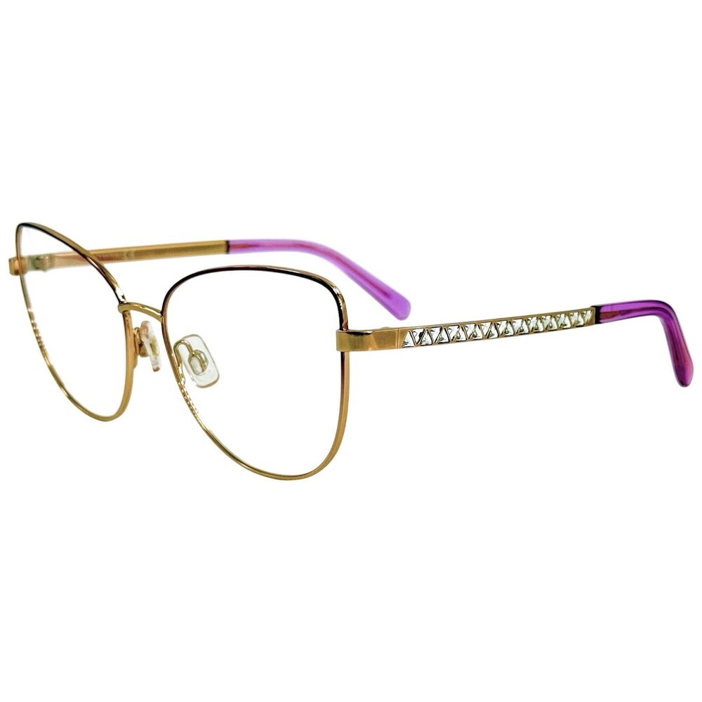 Swarovski SK5451 Womens Metal Eyeglass Frame 083 Violet 55-16